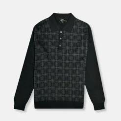 New Edition Fashion Deskin Knitted Polo Sweater> Sweaters