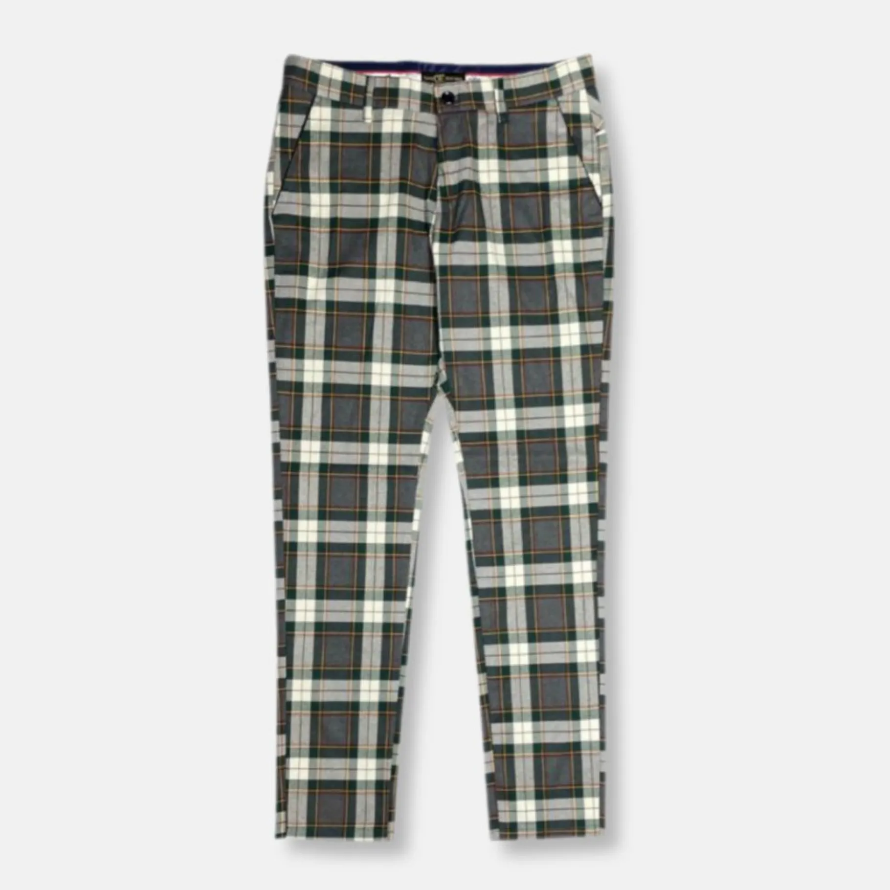 New Edition Fashion Destin Slim Fit Plaid Pants> Pants