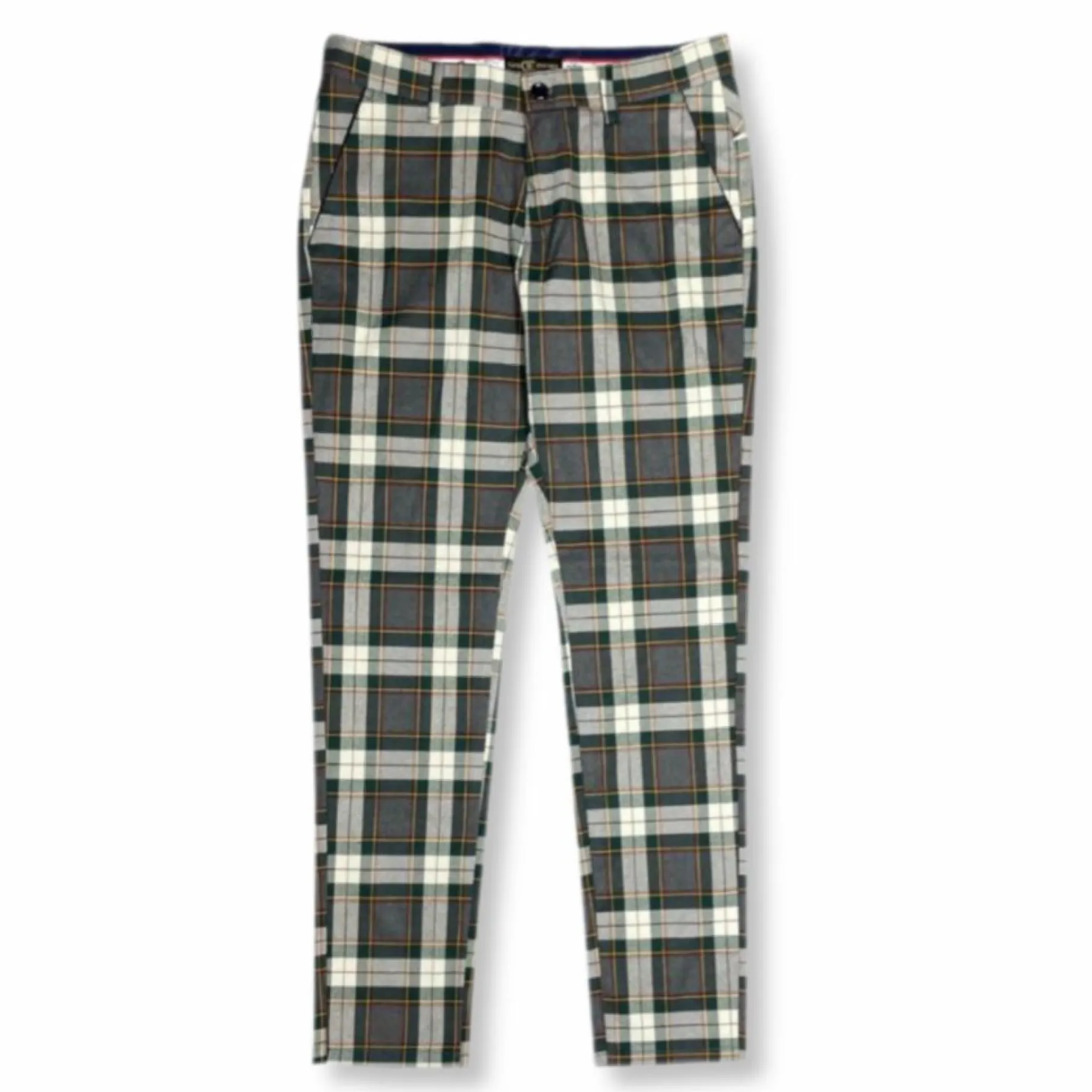 New Edition Fashion Destin Slim Fit Plaid Pants> Pants