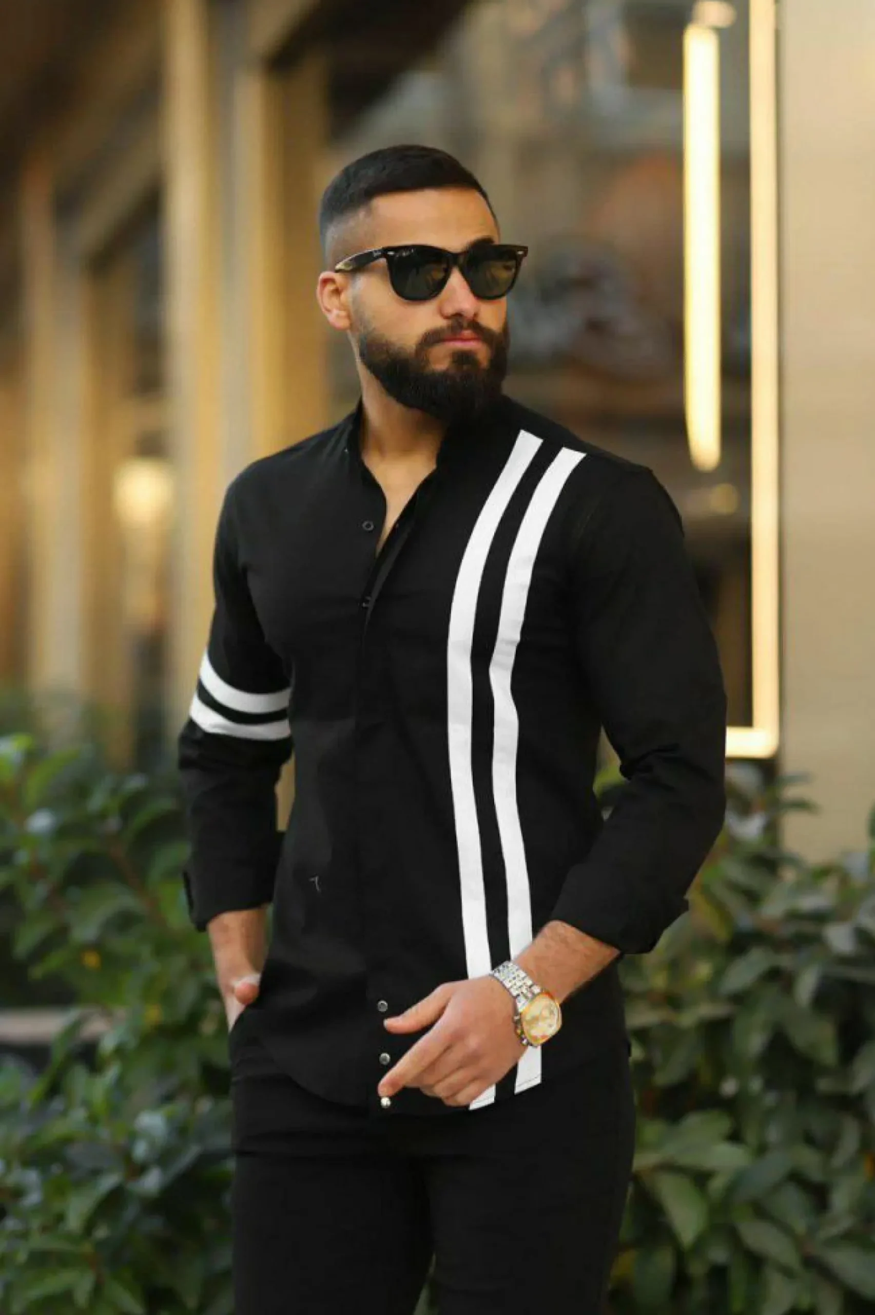 New Edition Fashion Devos Banded Collar Shirt> Dress Shirts