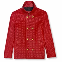 New Edition Fashion Diamond Leather Jacket> Coats & Outerwear