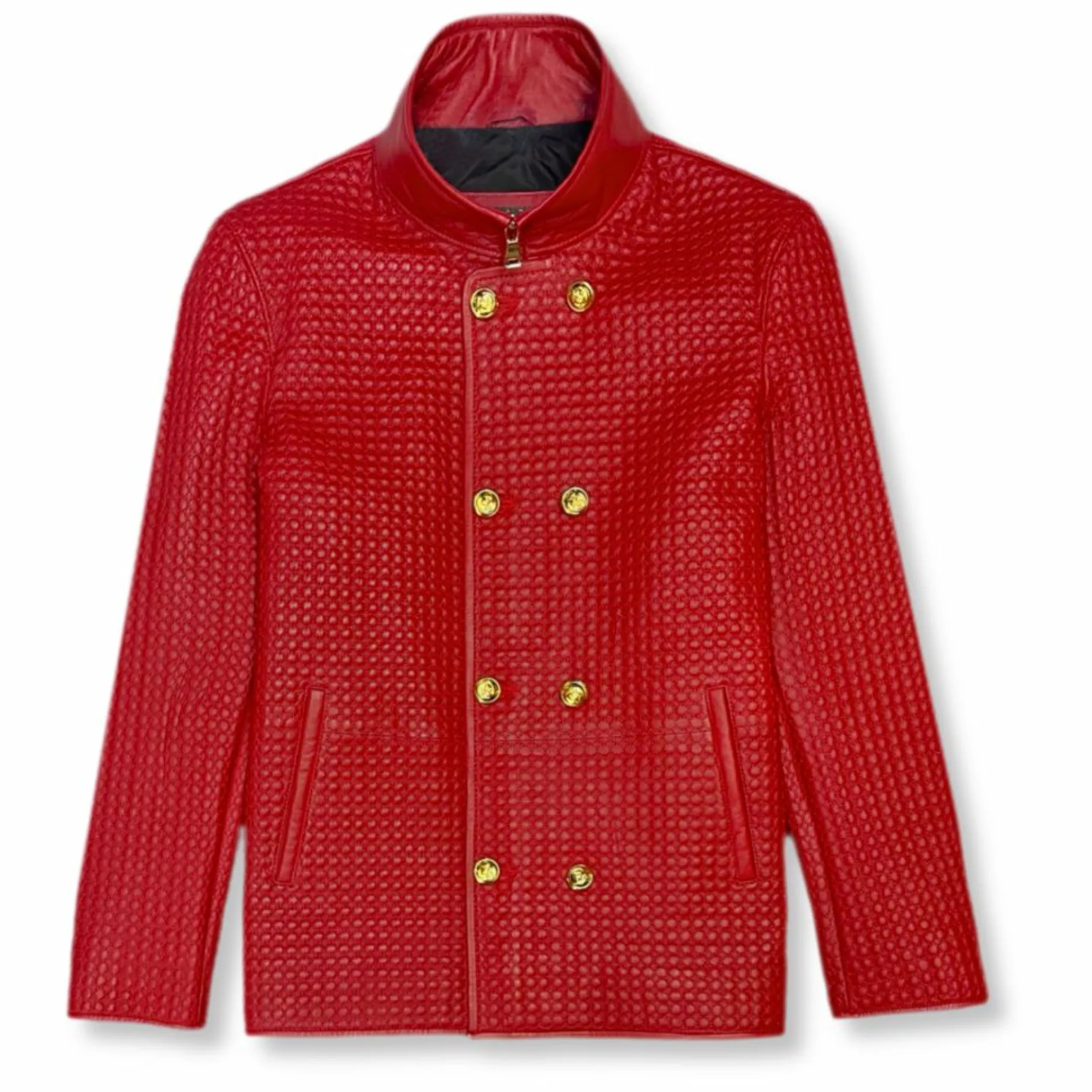 New Edition Fashion Diamond Leather Jacket> Coats & Outerwear