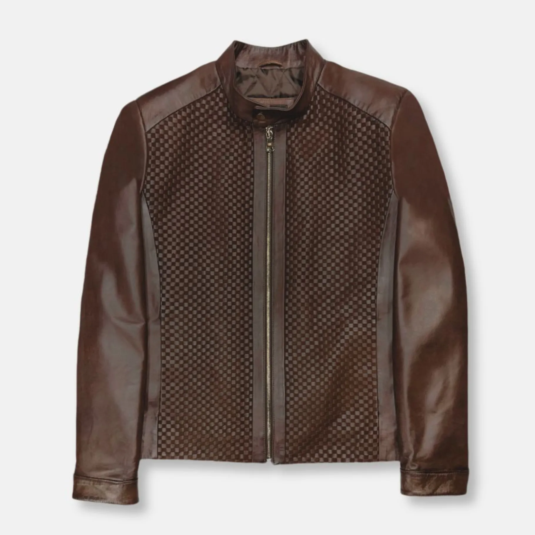 New Edition Fashion Dillard Racer Woven Leather Jacket> Coats & Outerwear