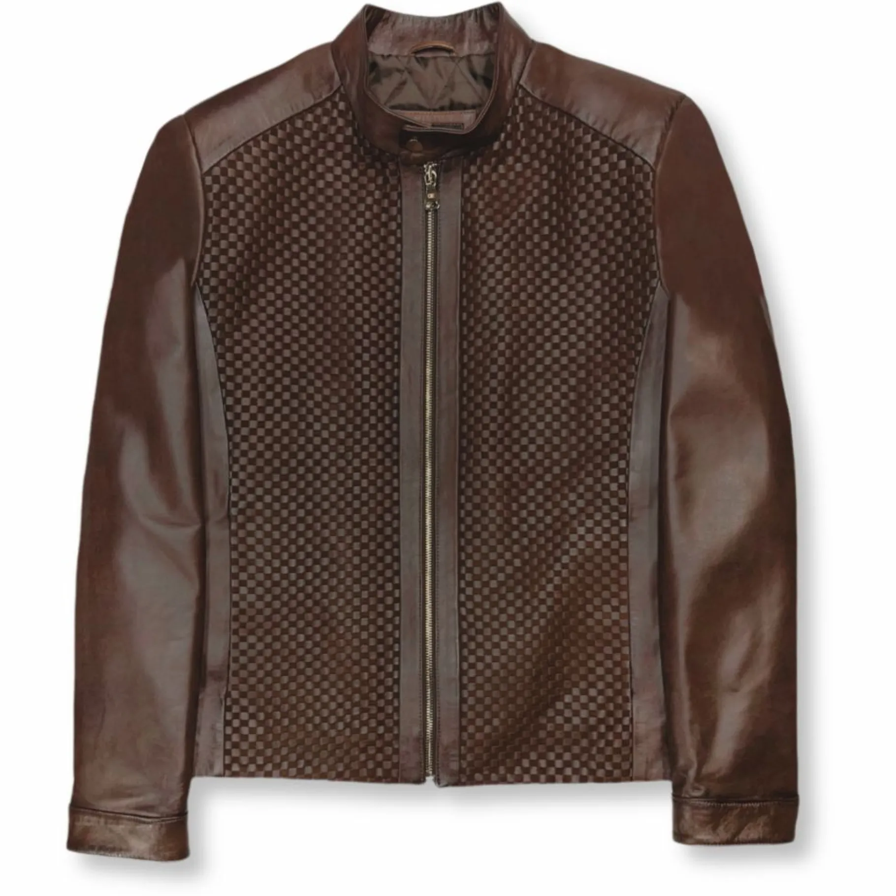 New Edition Fashion Dillard Racer Woven Leather Jacket> Coats & Outerwear