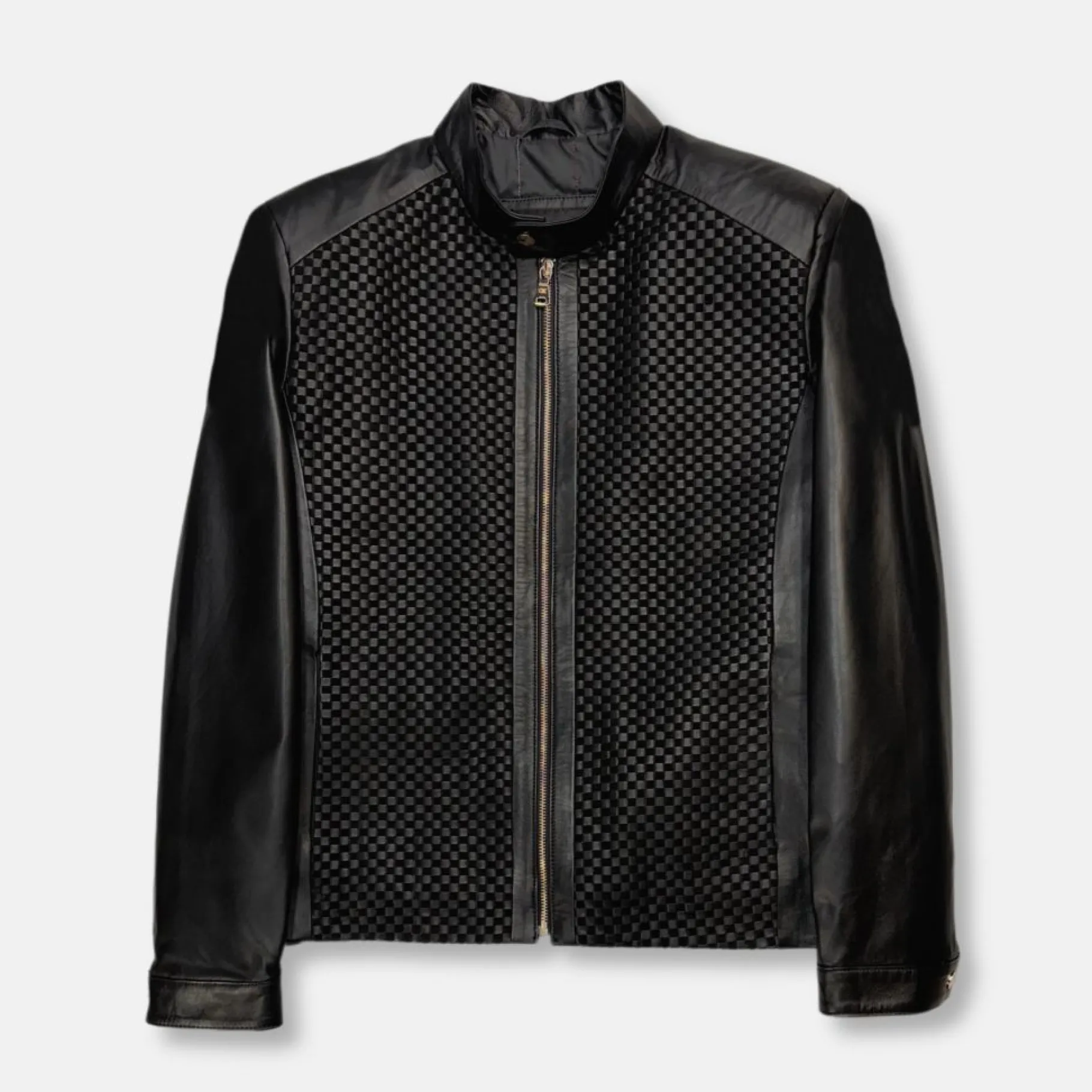 New Edition Fashion Dillard Racer Woven Leather Jacket> Coats & Outerwear