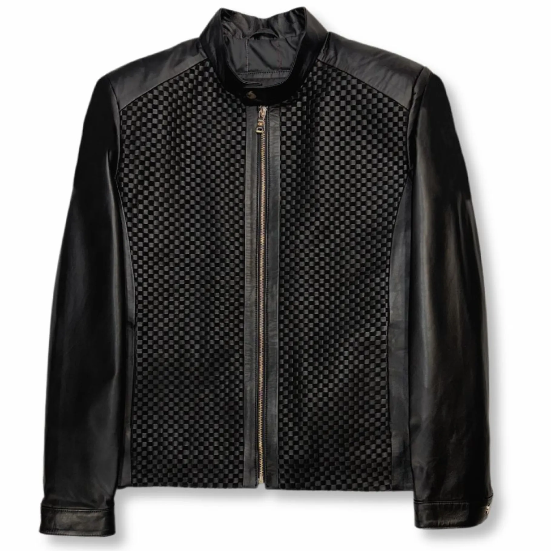 New Edition Fashion Dillard Racer Woven Leather Jacket> Coats & Outerwear
