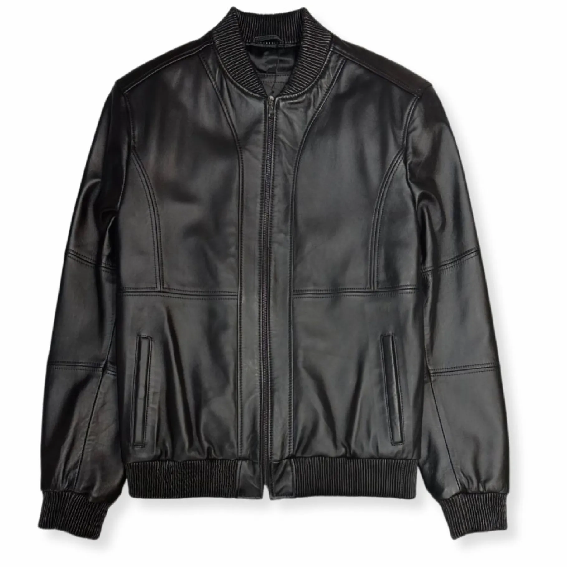 New Edition Fashion Domingo Leather Bomber Jacket> Coats & Outerwear