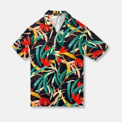 New Edition Fashion Doncaster Tropical Resort Revere Collar Shirt> Button Downs
