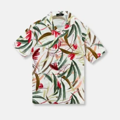 New Edition Fashion Doncaster Tropical Resort Revere Collar Shirt> Button Downs