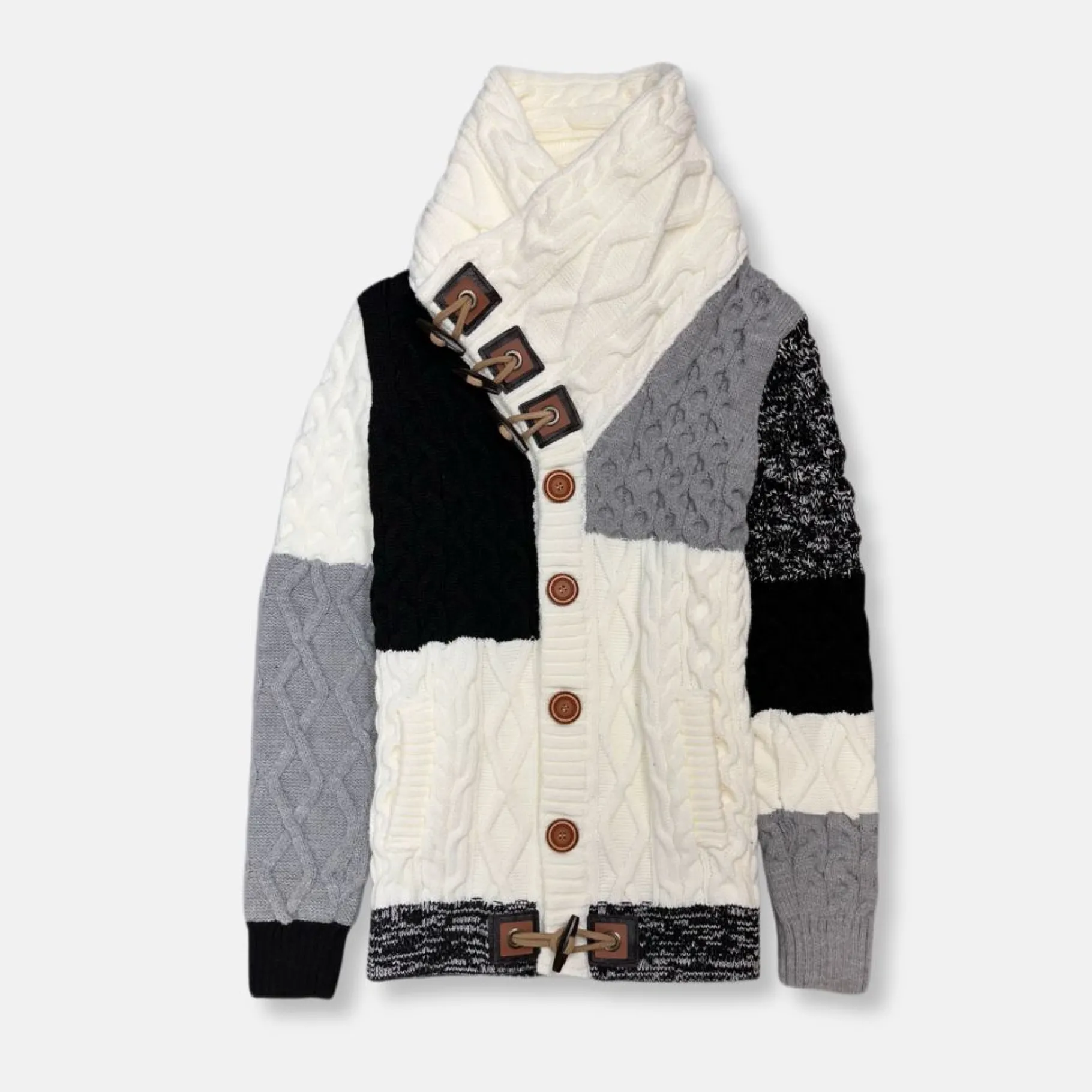 New Edition Fashion Downton Cable Knit Button-Up Sweater> Sweaters