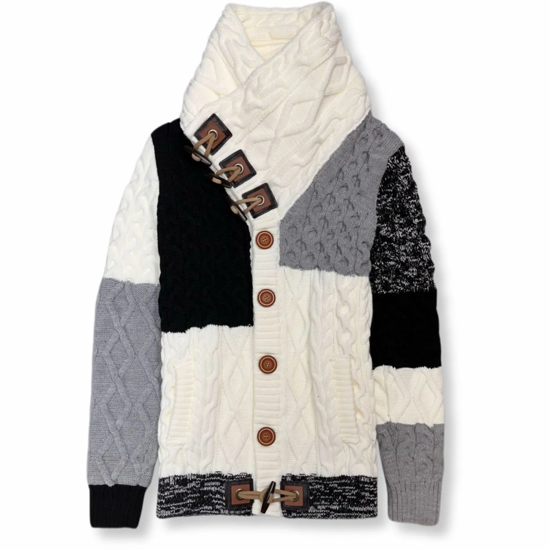 New Edition Fashion Downton Cable Knit Button-Up Sweater> Sweaters