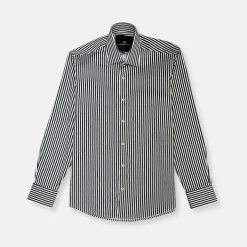 New Edition Fashion Dowtin Long Sleeve Striped Shirt> Dress Shirts