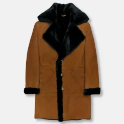 New Edition Fashion Dufner Long Shearling Coat> Coats & Outerwear