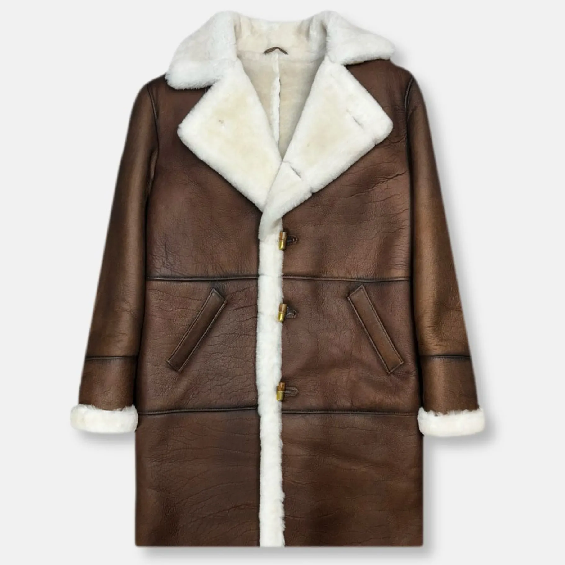 New Edition Fashion Dufner Long Shearling Coat> Coats & Outerwear