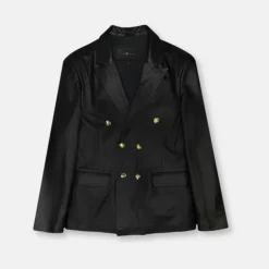 New Edition Fashion Dunning Double Breasted Leather Blazer> Coats & Outerwear
