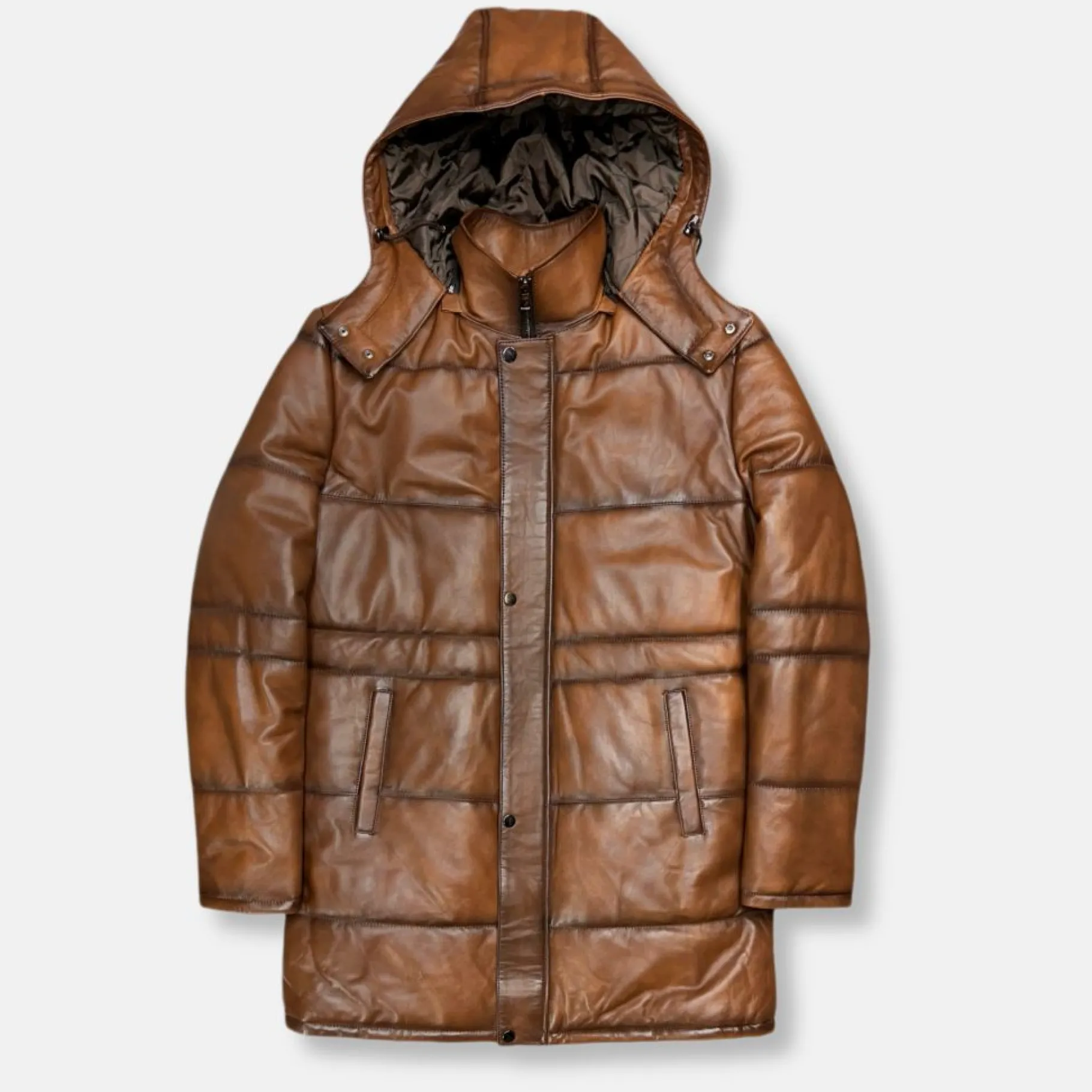 New Edition Fashion Durango Long Puffer Leather Jacket> Coats & Outerwear