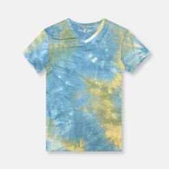 New Edition Fashion Durham V-neck Tie-Dye T-Shirt> T-shirts