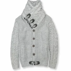 New Edition Fashion Duskin Cable Knit Button-Up Sweater> Sweaters
