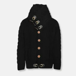 New Edition Fashion Duskin Cable Knit Button-Up Sweater> Sweaters