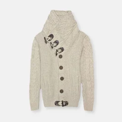 New Edition Fashion Duskin Cable Knit Button-Up Sweater> Sweaters