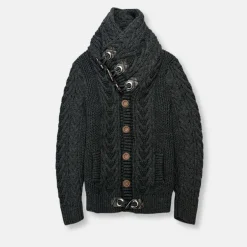 New Edition Fashion Dwight Cable Knit Button-Up Sweater> Sweaters