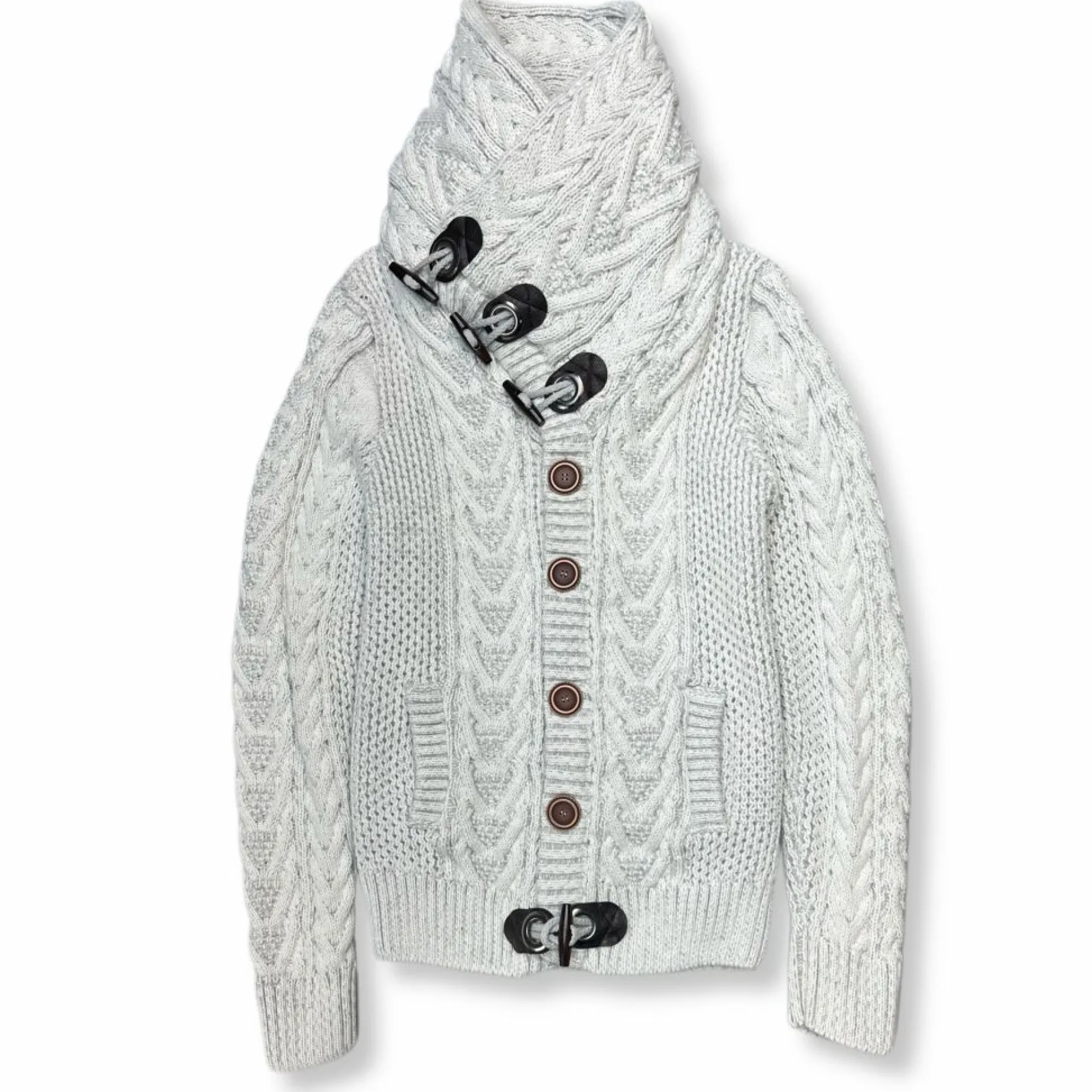New Edition Fashion Dwight Cable Knit Button-Up Sweater> Sweaters