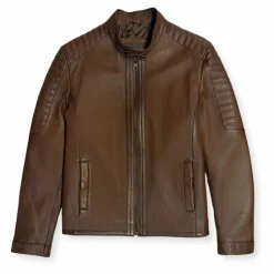 New Edition Fashion Dylan Racer Leather Jacket> Coats & Outerwear