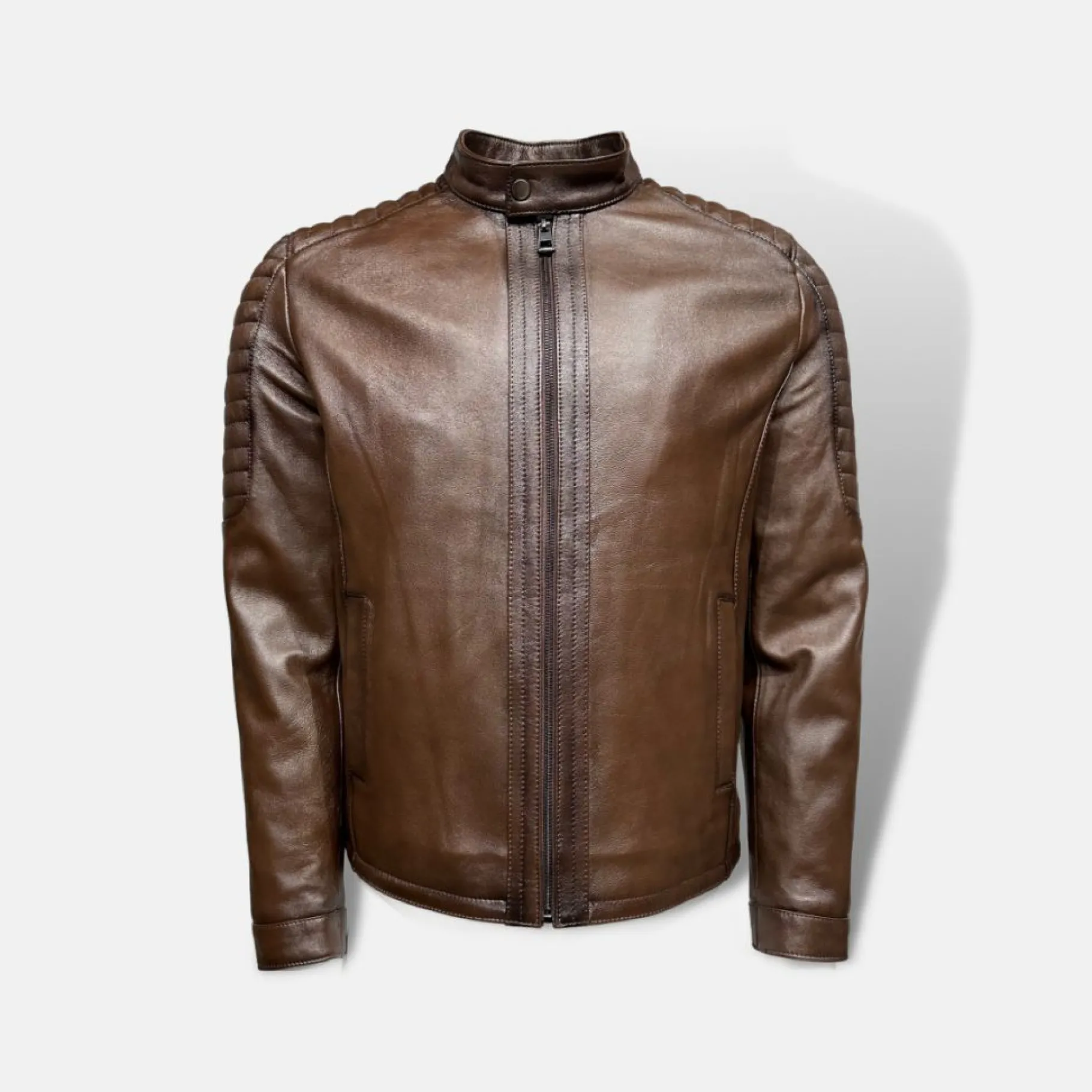New Edition Fashion Dylan Racer Leather Jacket> Coats & Outerwear