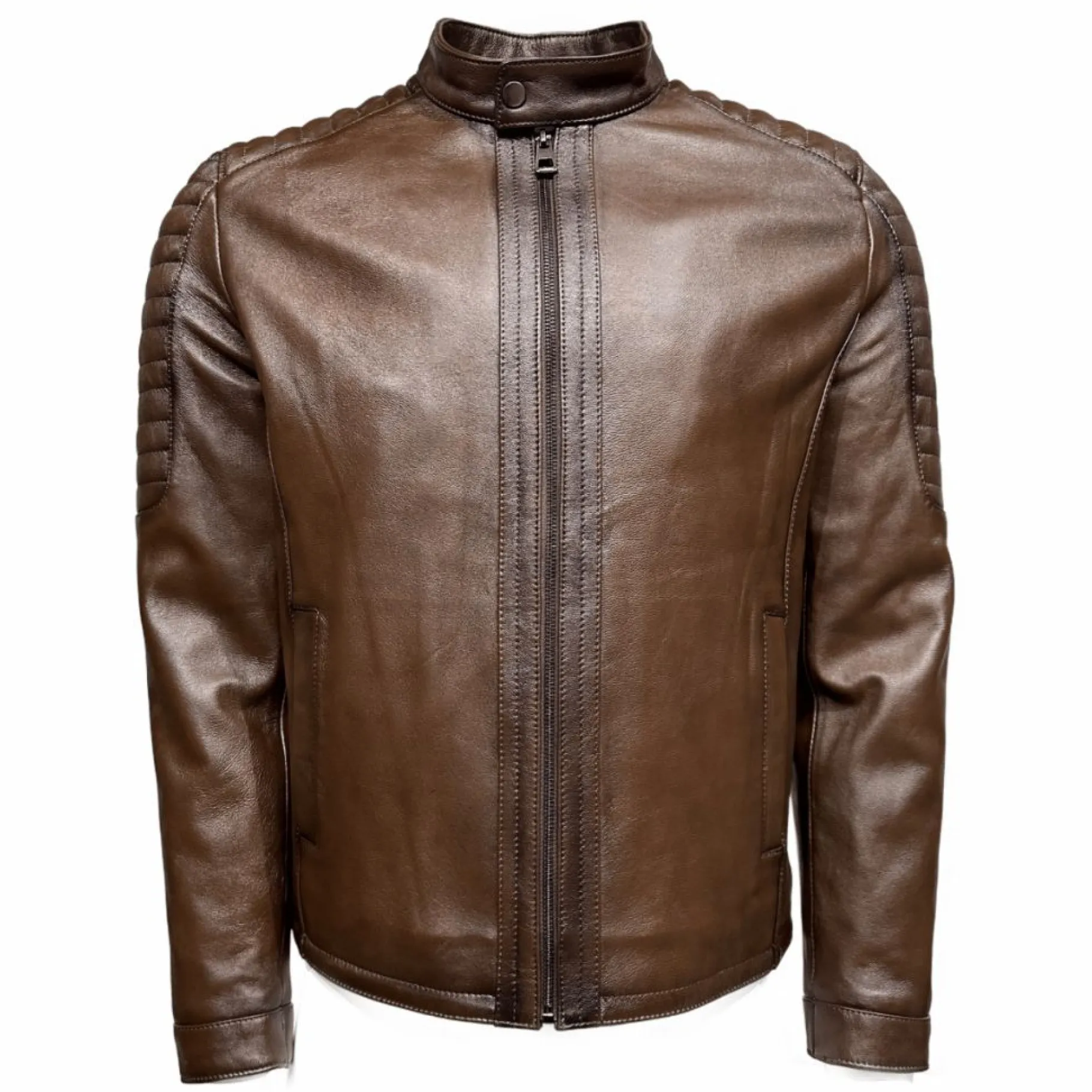 New Edition Fashion Dylan Racer Leather Jacket> Coats & Outerwear
