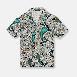 New Edition Fashion Dynam Tropical Revere Collar Shirt> Button Downs