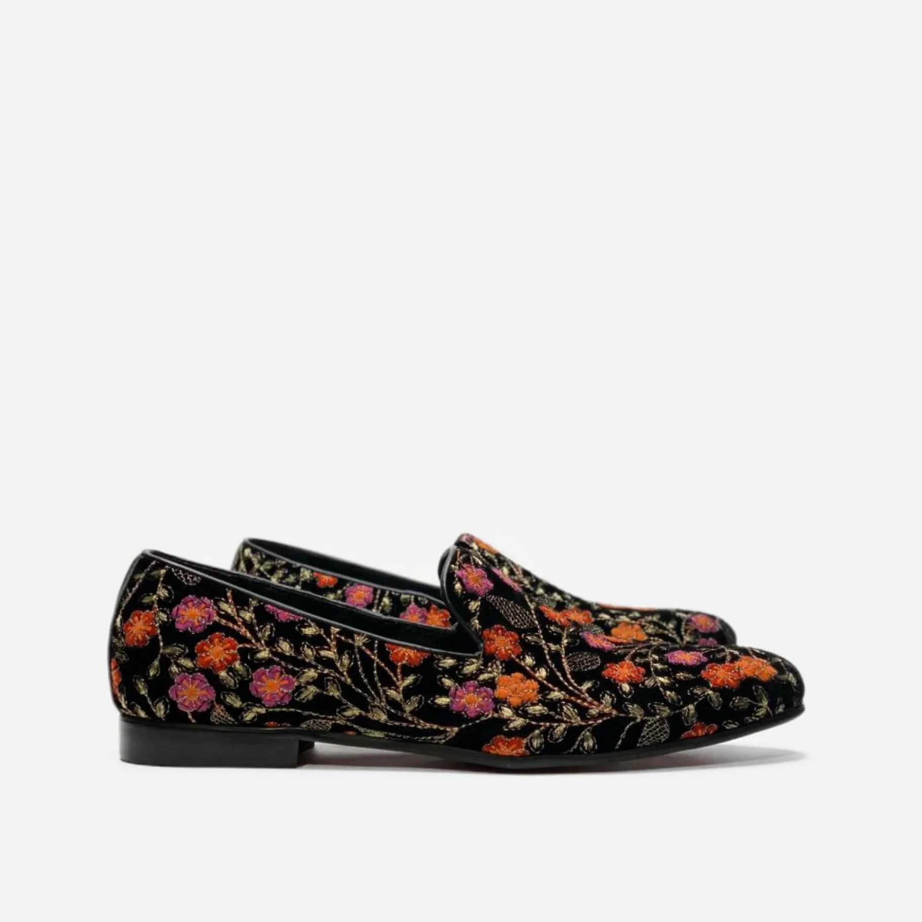 New Edition Fashion Felipe Floral Smoking Slipper> Loafers & Slip Ons