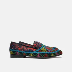 New Edition Fashion Fisher Embroidered Slip On Dress Shoes> Loafers & Slip Ons