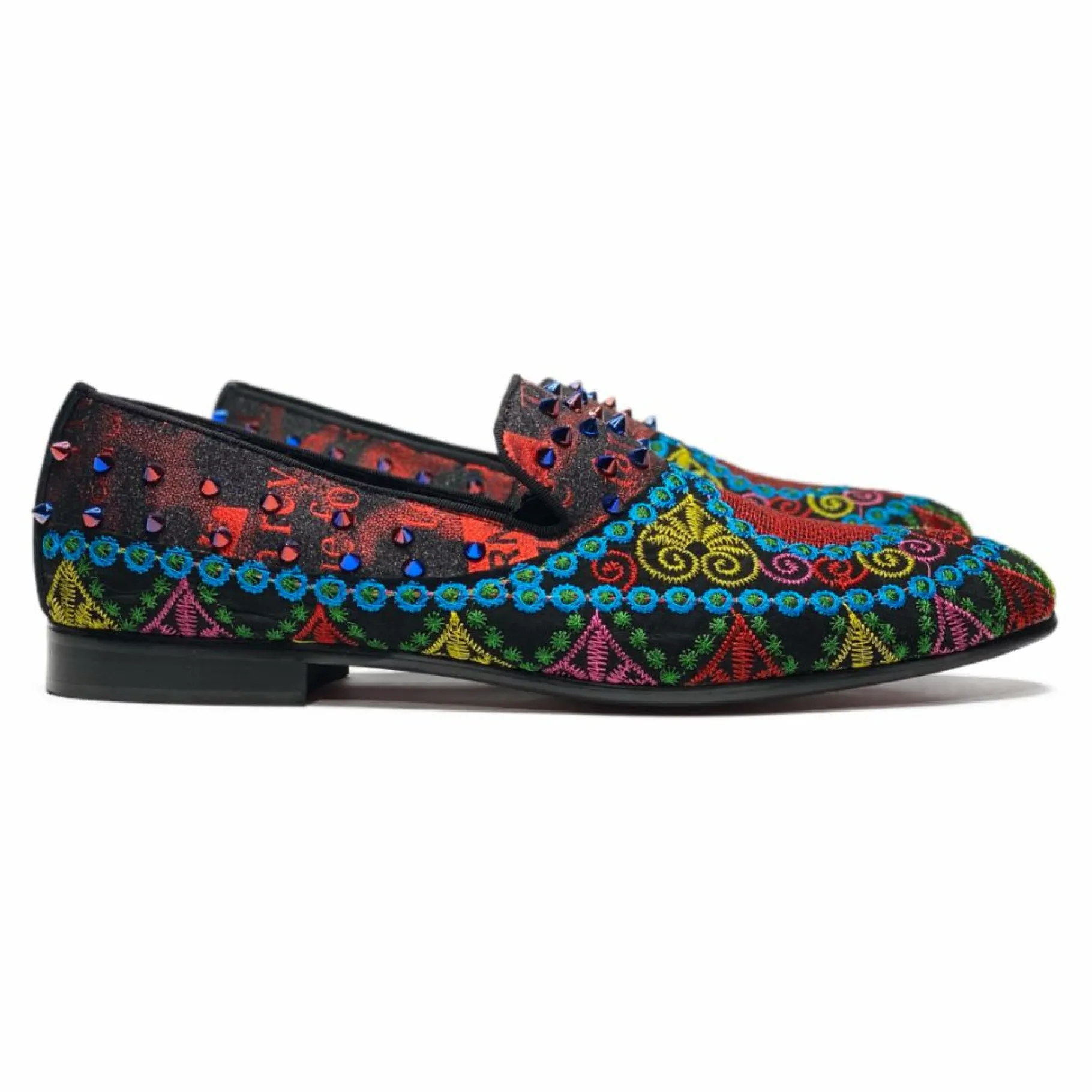 New Edition Fashion Fisher Embroidered Slip On Dress Shoes> Formal Shoes