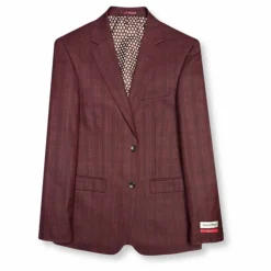 New Edition Fashion Gabriel Slim Plaid Suit><noscript><img width=