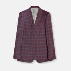 New Edition Fashion Gavin Slim Plaid Suit> Suits