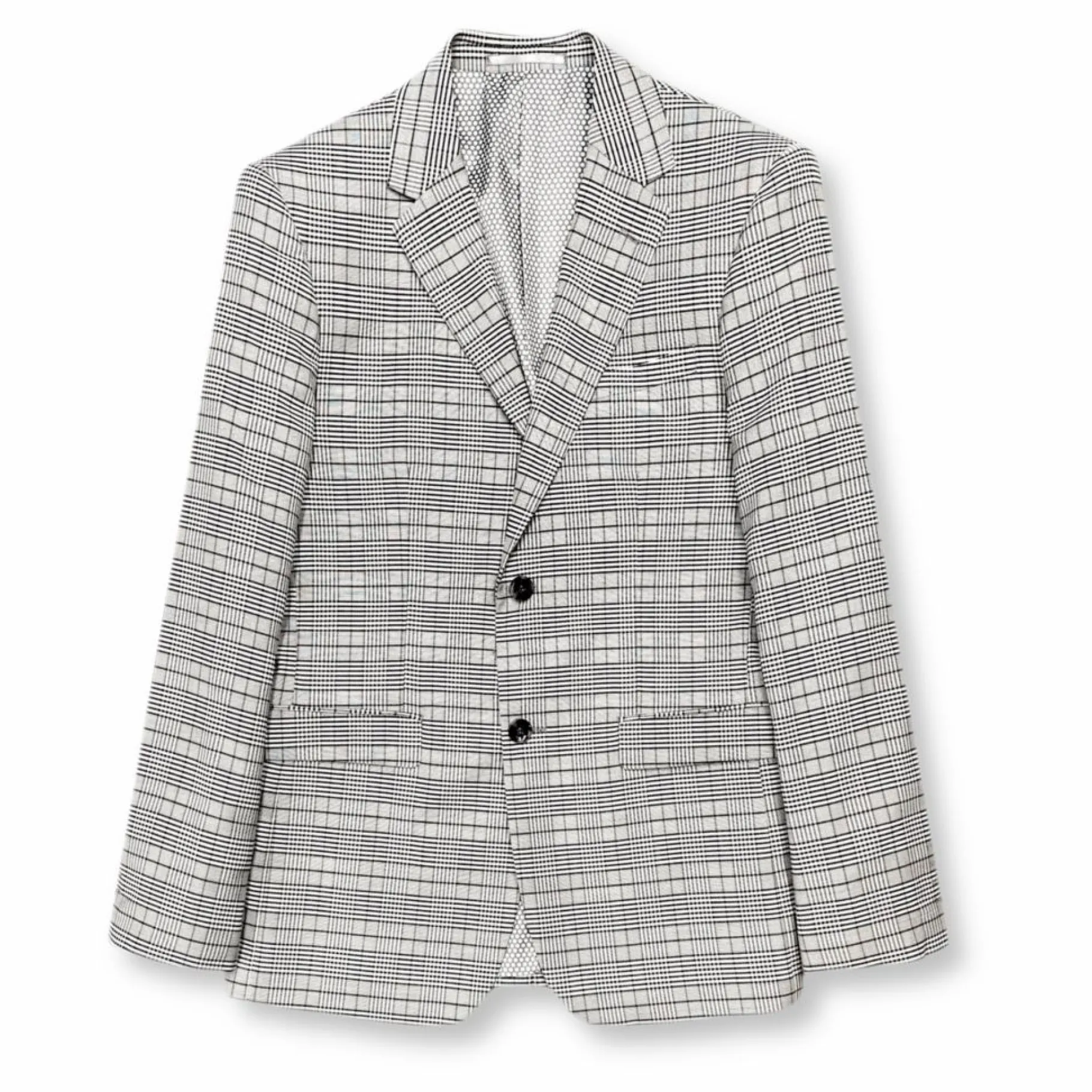 New Edition Fashion Giordano Slim Glen Plaid Suit> Suits