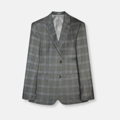 New Edition Fashion son Slim Plaid Suit> Suits