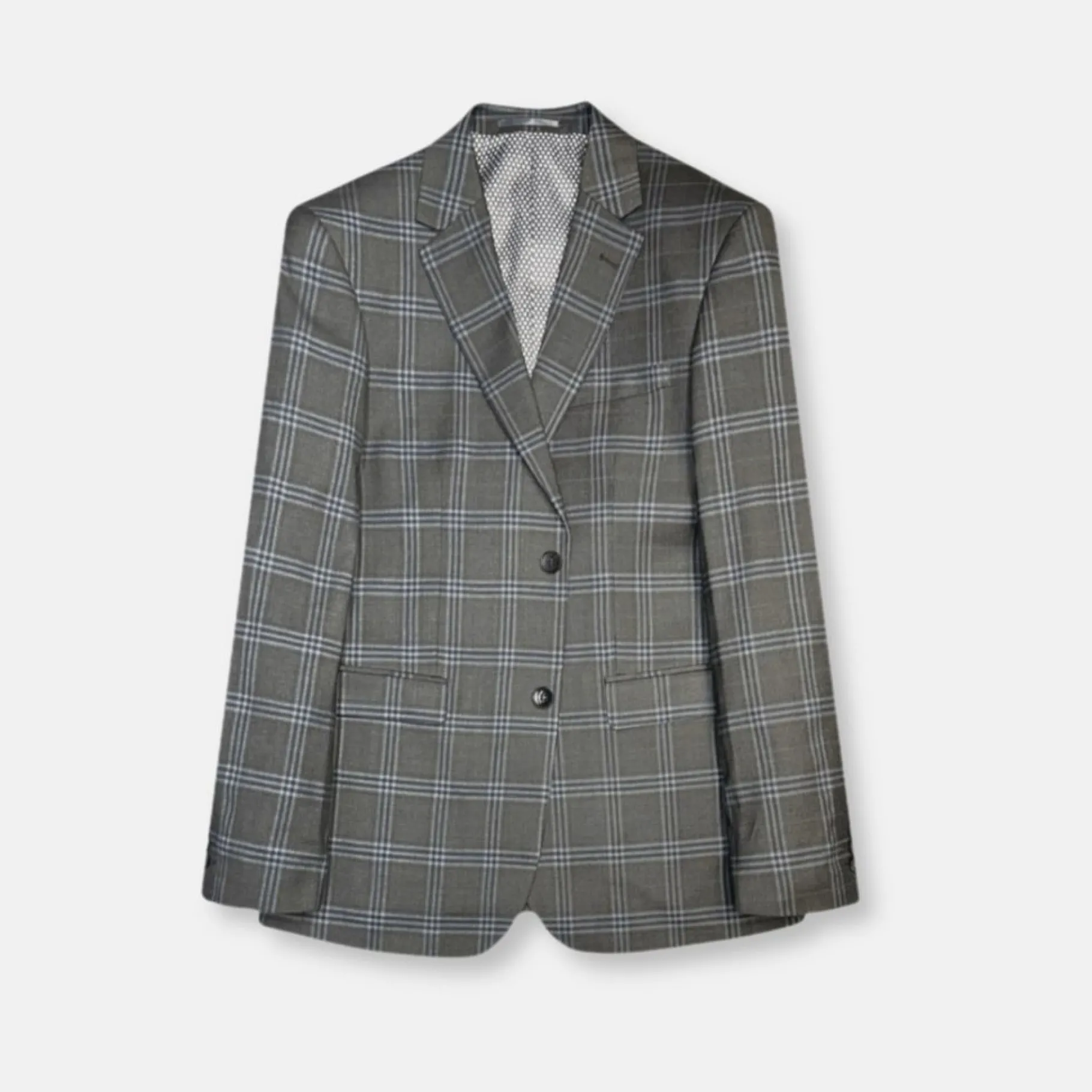 New Edition Fashion son Slim Plaid Suit> Suits