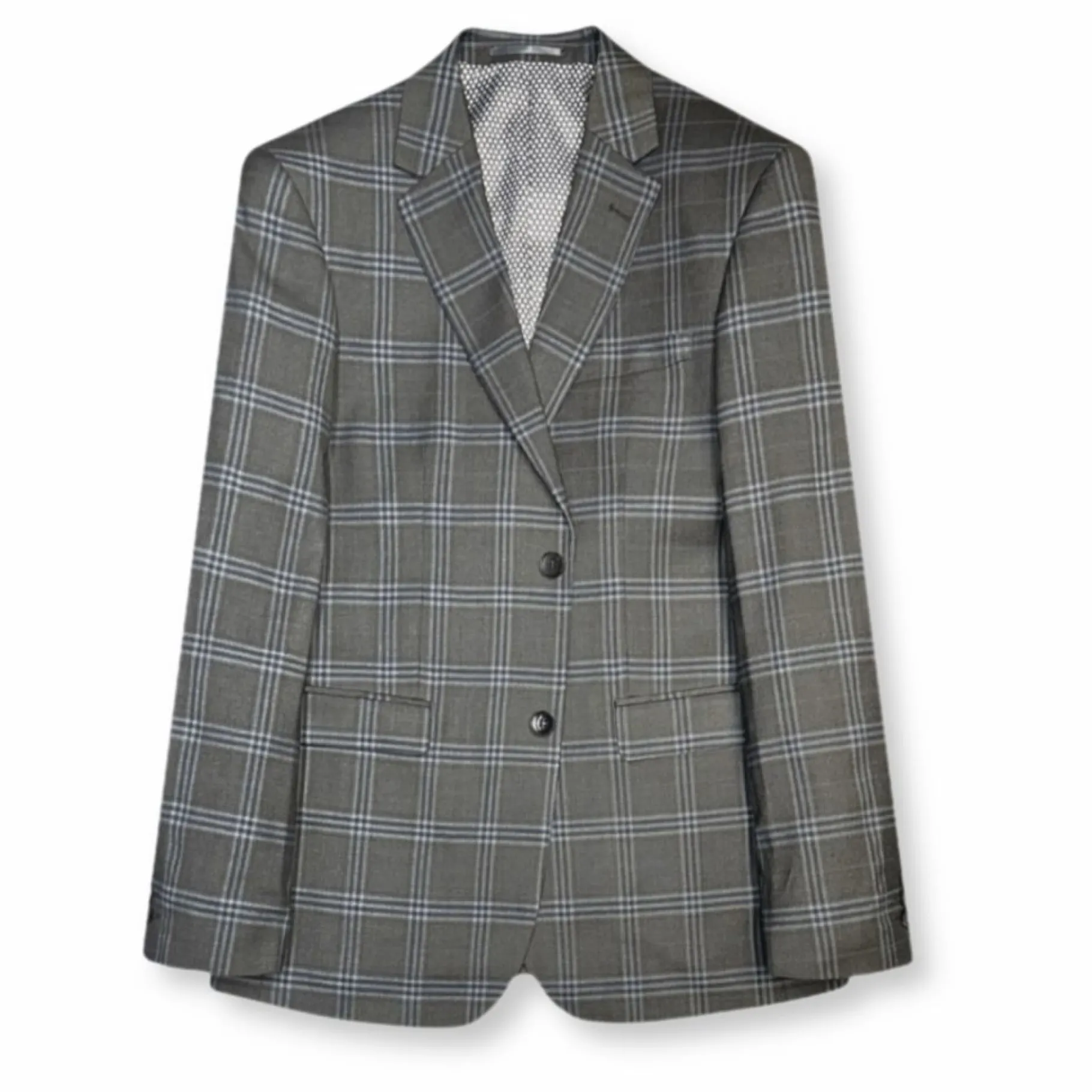 New Edition Fashion son Slim Plaid Suit> Suits