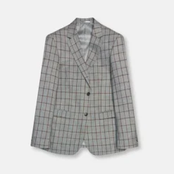 New Edition Fashion Gunner Slim Windowpane Suit> Suits