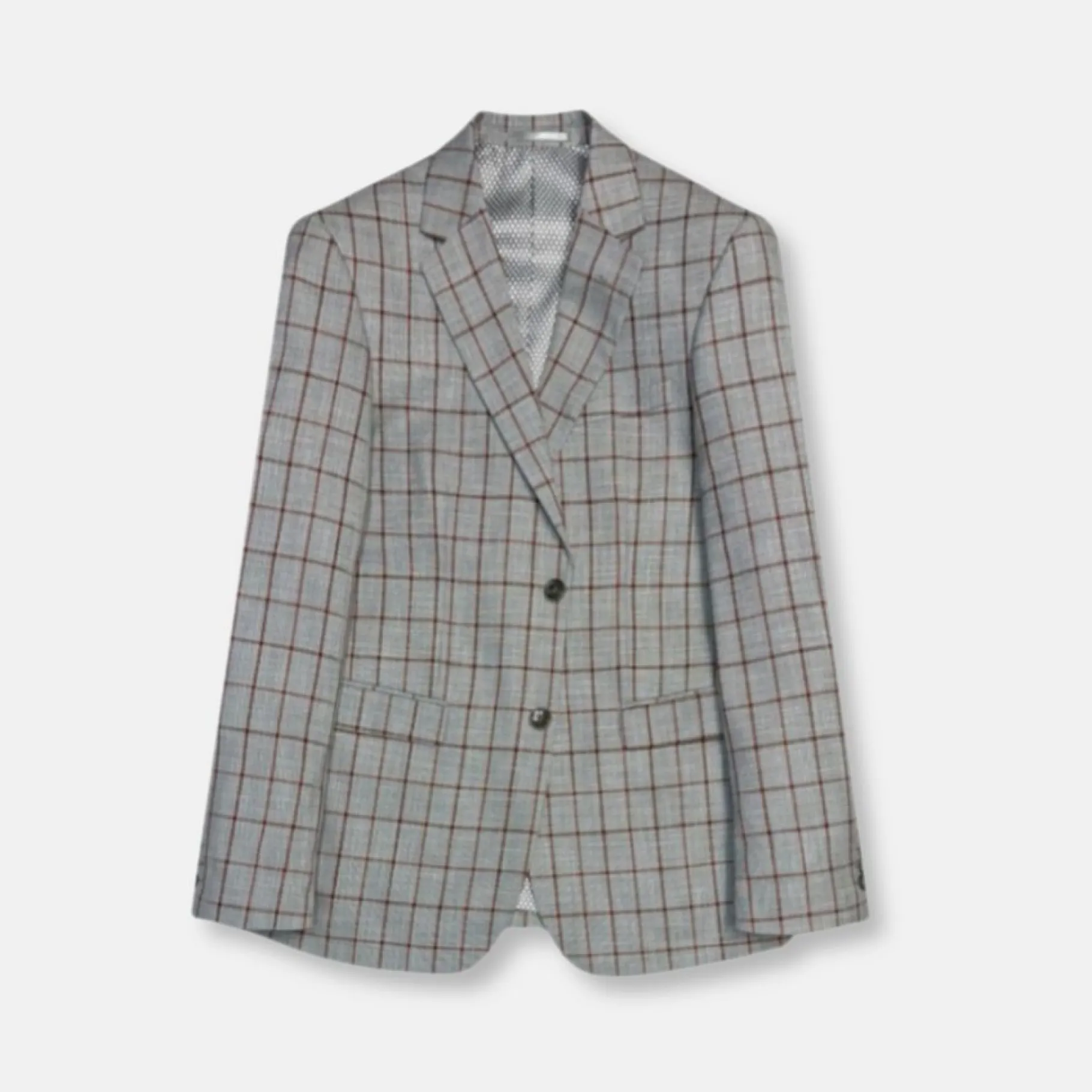 New Edition Fashion Gunner Slim Windowpane Suit> Suits