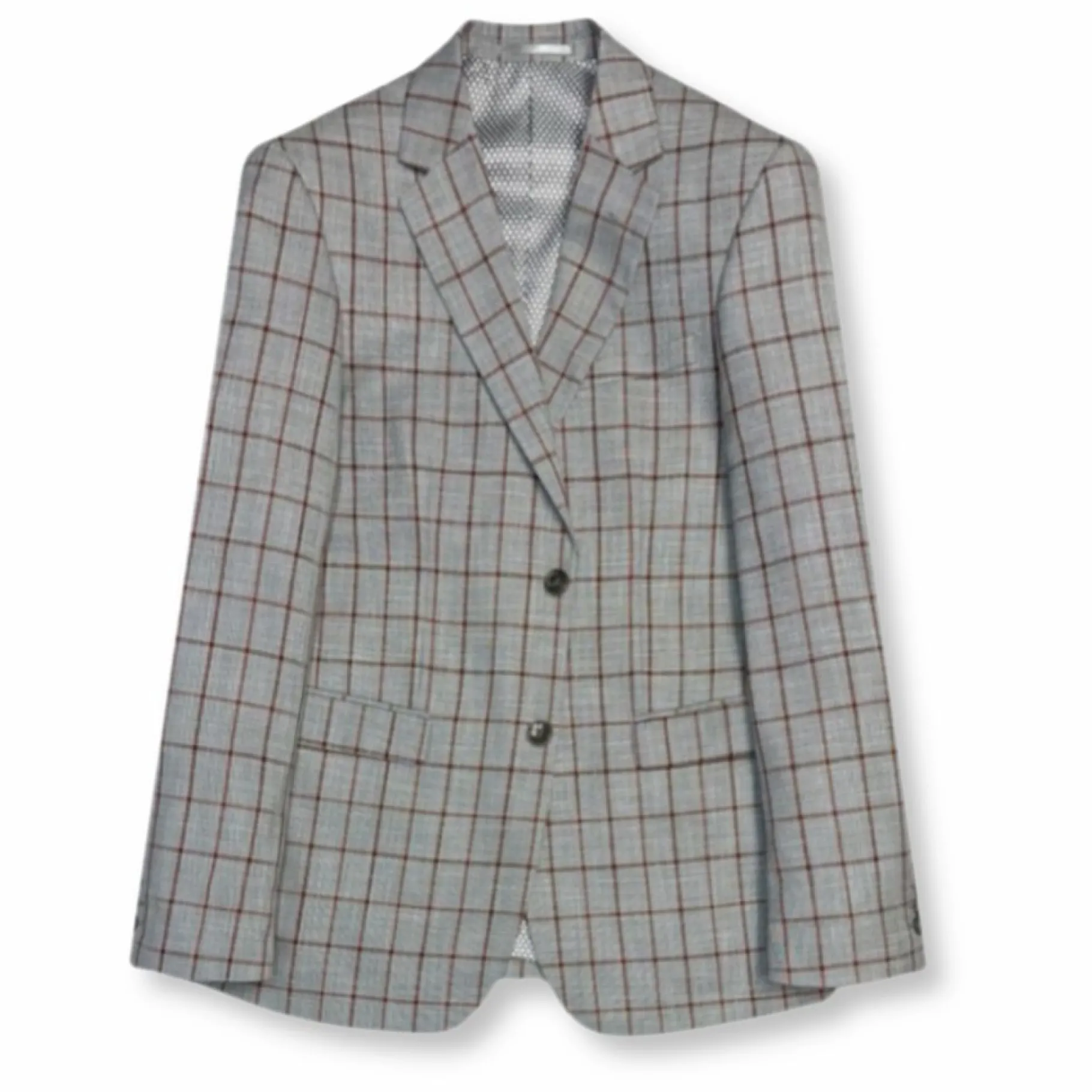 New Edition Fashion Gunner Slim Windowpane Suit> Suits