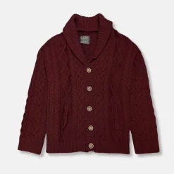 New Edition Fashion Lesner Loose Fit Knitted Shawl Cardigan> Sweaters