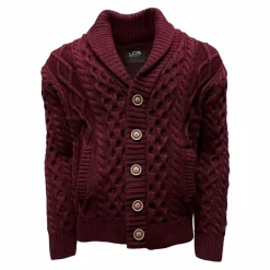 New Edition Fashion Lesner Loose Fit Knitted Shawl Cardigan><noscript><img width=