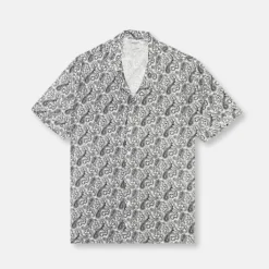 New Edition Fashion Macina Paisley Revere Collar Shirt> Button Downs