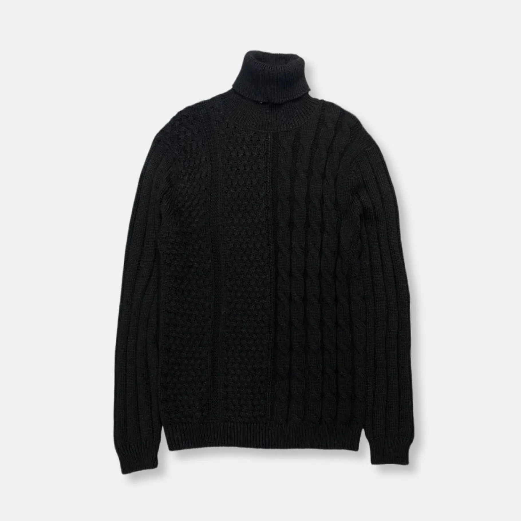 New Edition Fashion Maglia Cable Knit Turtleneck Sweater> Sweaters