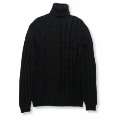 New Edition Fashion Maglia Cable Knit Turtleneck Sweater> Sweaters
