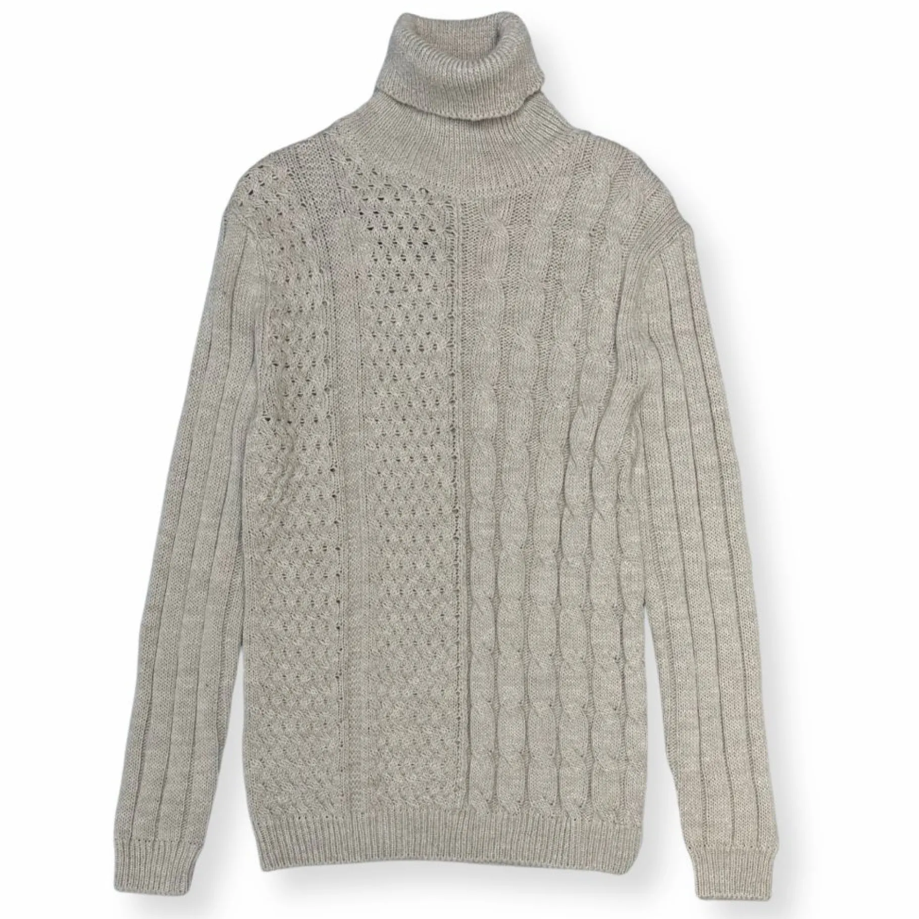 New Edition Fashion Maglia Cable Knit Turtleneck Sweater> Sweaters