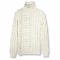 New Edition Fashion Maglia Cable Knit Turtleneck Sweater> Sweaters