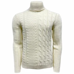 New Edition Fashion Maglia Cable Knit Turtleneck Sweater><noscript><img width=